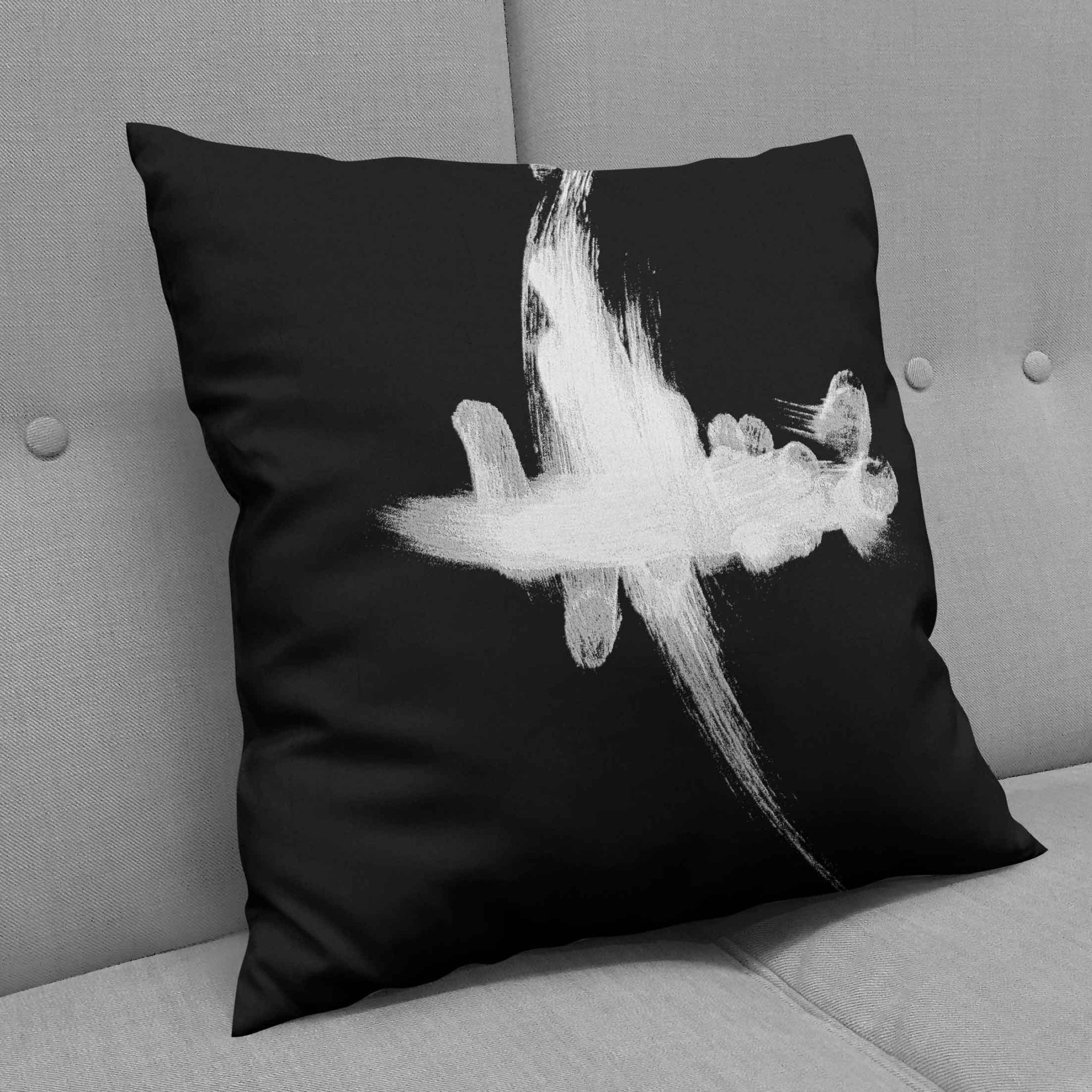 Black and White abstract art influenced throw pillows to bless your couch. Blck Prism brings you Black art inspired lifestyle products.
