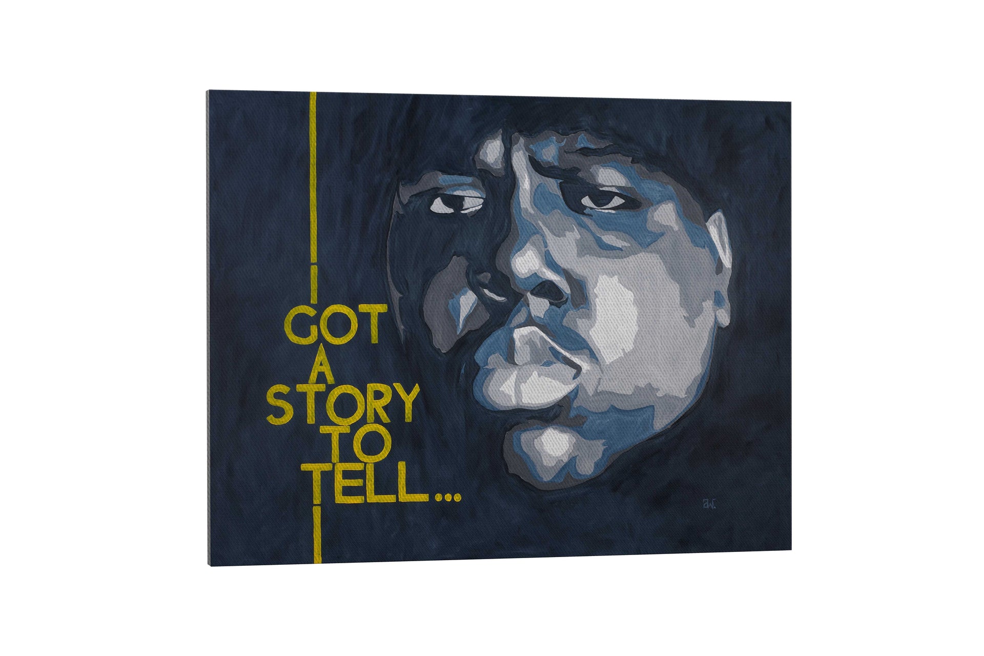 Notorious BIG "I Got a Story to Tell" Canvas Print