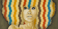 Canvas Art Print of Erykah Badu portrait on Blck Prism. Buy Black Art Online.