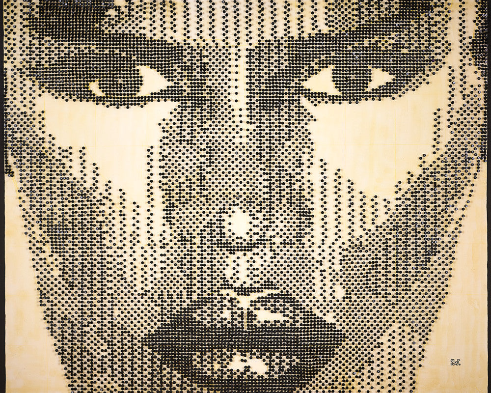 Canvas Art Print of Grace Jones portrait on Blck Prism. Buy Black Art Online.