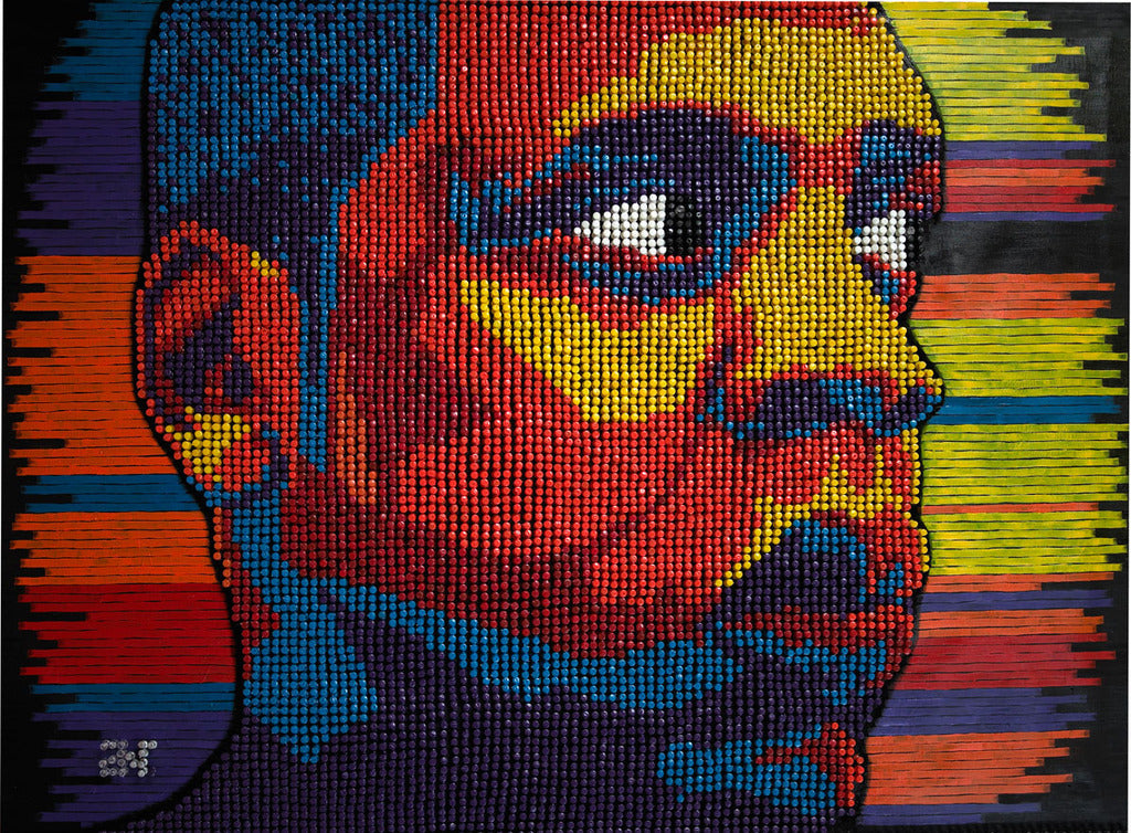 Canvas Art Print of Jay-z portrait on Blck Prism. Buy Black Art Online.