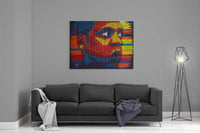 Canvas Art Print of Jay-z portrait on Blck Prism. Buy Black Art Online.