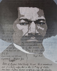 Canvas Art Print of Frederick Douglass portrait on Blck Prism. Buy Black Art Online.